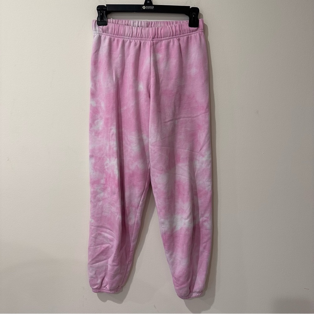 Pacsun pink tie dye high waisted sweatpants size extra small
